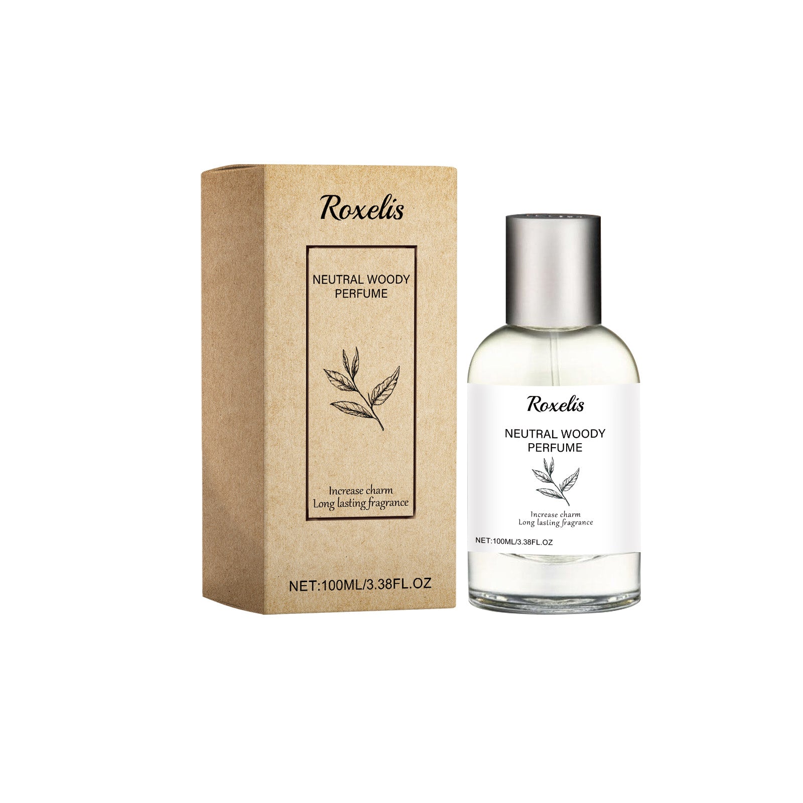 Roxelis Neutral Wood Perfume, Fresh Neutral Light Lasting Wood Tobacco Fragrance Fragrance For Men And Women