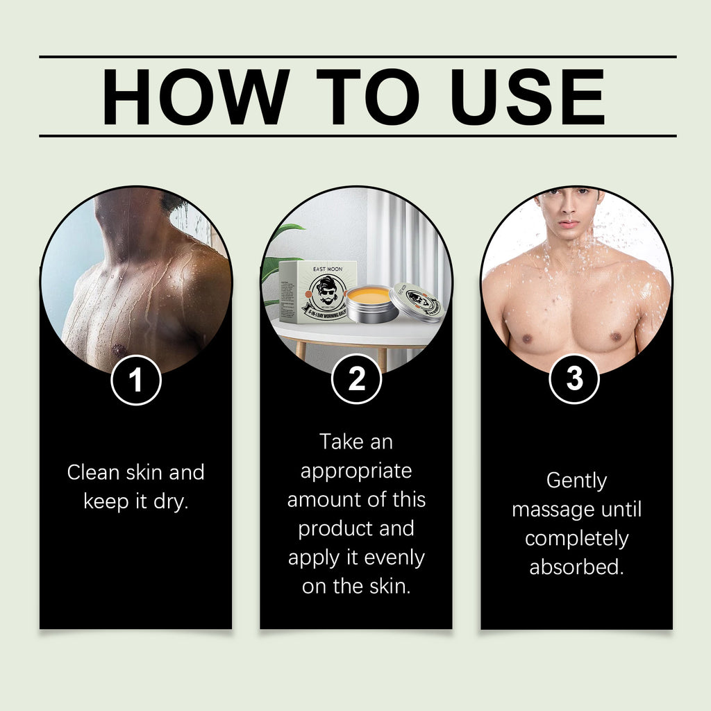 East Moon Men's Moisturizing Balm, Gently Hydrates And Nourishes Refreshing Body And Facial Skin Care Balm