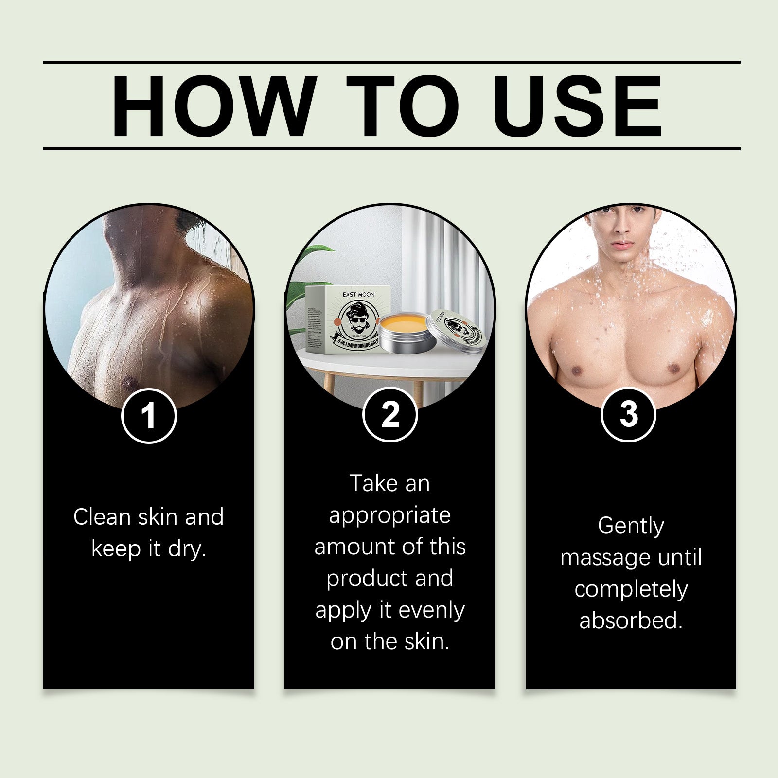 East Moon Men's Moisturizing Balm, Gently Hydrates And Nourishes Refreshing Body And Facial Skin Care Balm