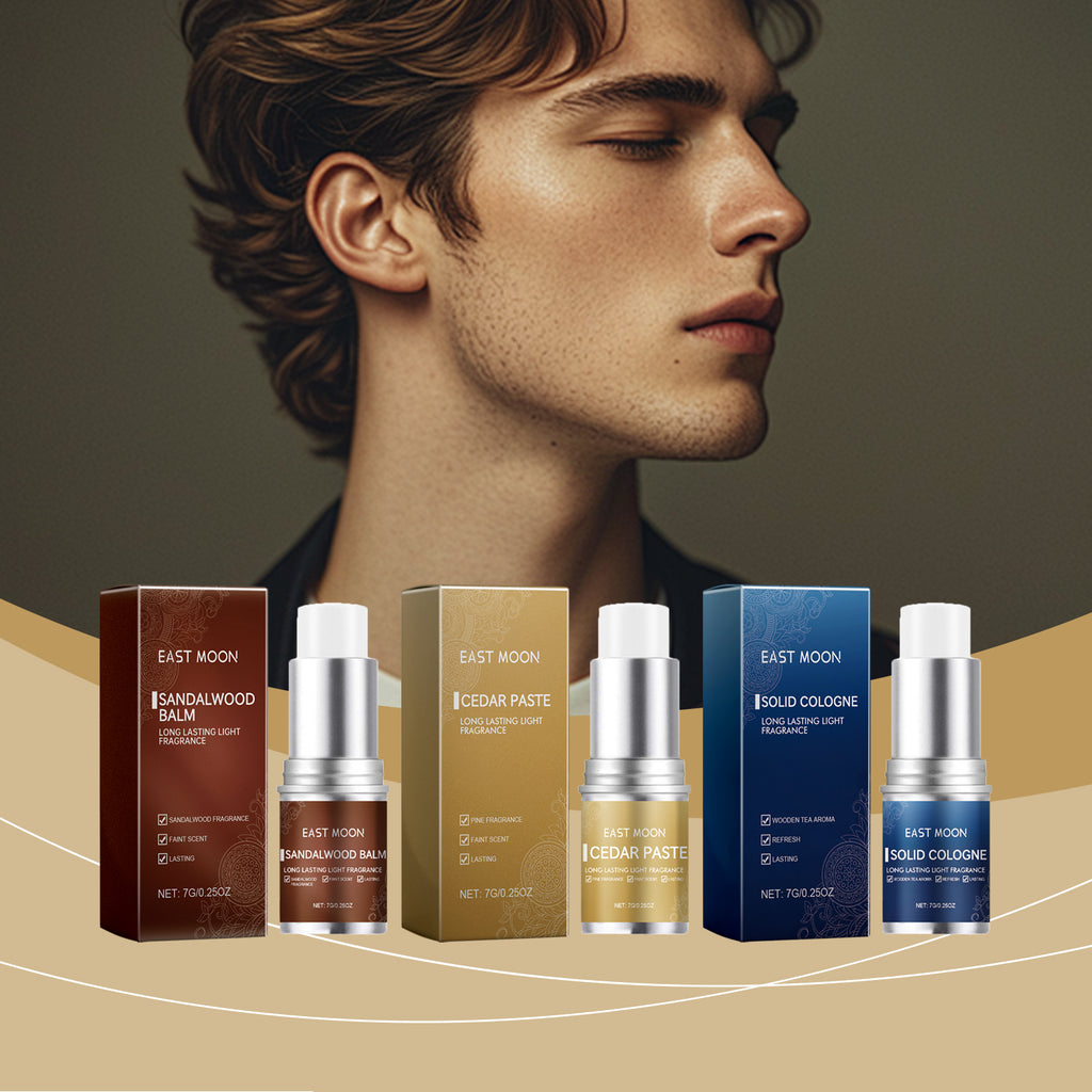 East Moon Men's Ointment Stick (Sandalwood Scent) Is Refreshing, Non-Sticky And Has A Long-Lasting Fragrance. It Is A Charming Ointment Stick For Men