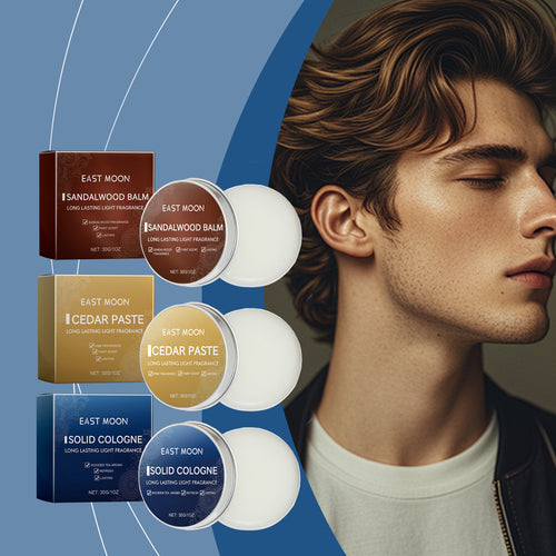 East Moon Solid Incense Cream (Men's Sandalwood Scent) Men's Charm Solid Incense Cream Is Fresh And Natural, Carrying It With You For A Long-Lasting Fragrance