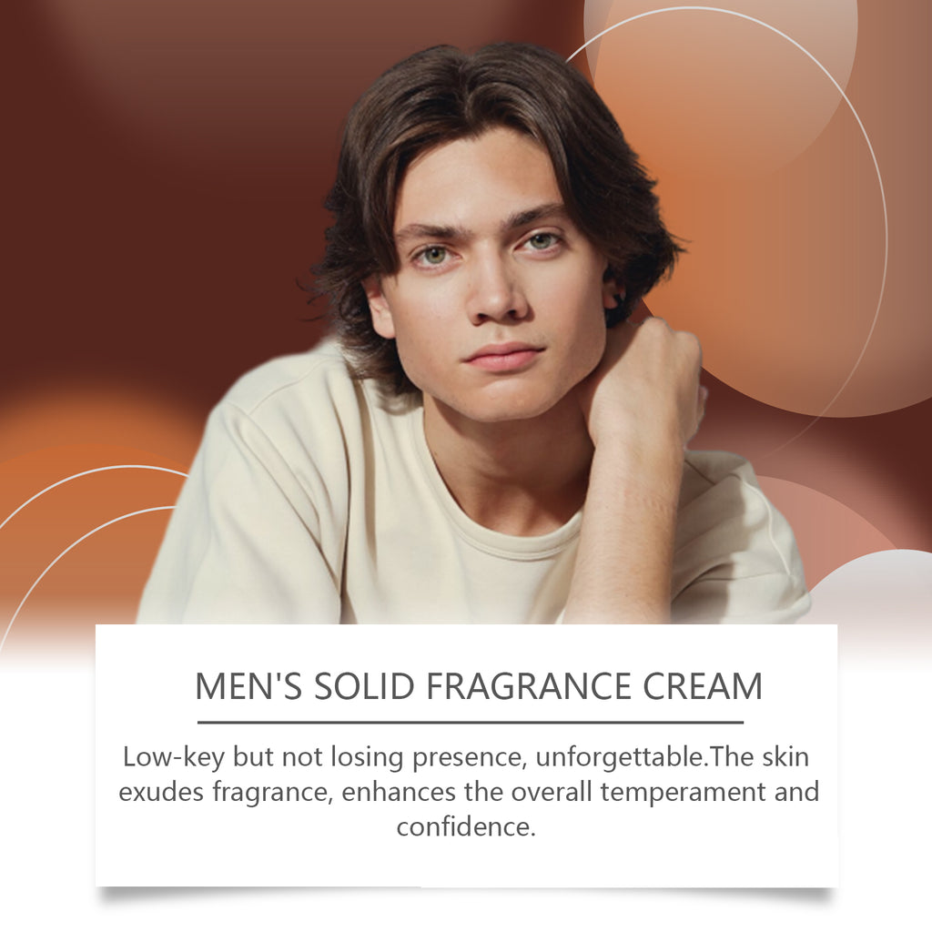 East Moon Men's Solid Balm (Cologne) Portable Solid Balm, Carry It Around For A Long Time, Refreshing And Non-Greasy Scent