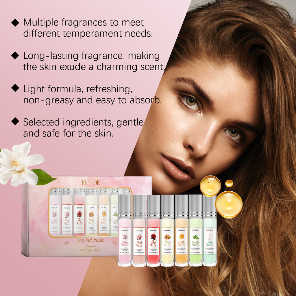 EELHOE Body Perfume Set, Light And Versatile Fragrance All Over Nourishing Charming Fragrance Set