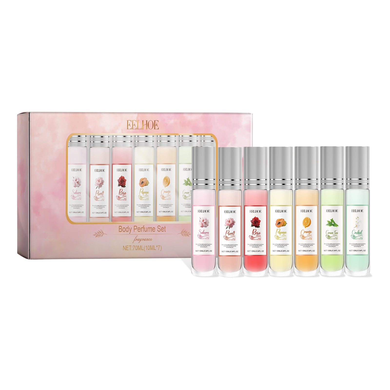 EELHOE Body Perfume Set, Light And Versatile Fragrance All Over Nourishing Charming Fragrance Set
