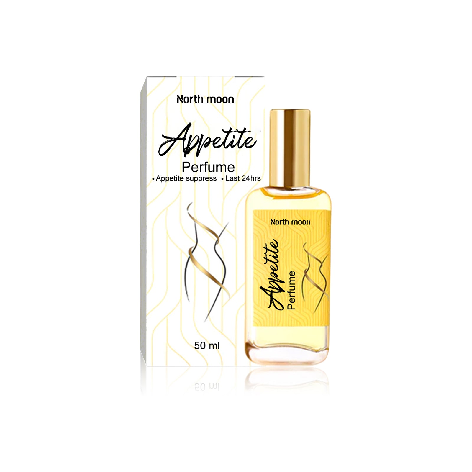 North moon Appetite Suppression Perpume, Light Fragrance Natural Fragrance Body Firming Skin Belly Bye Meat Slimming Spray