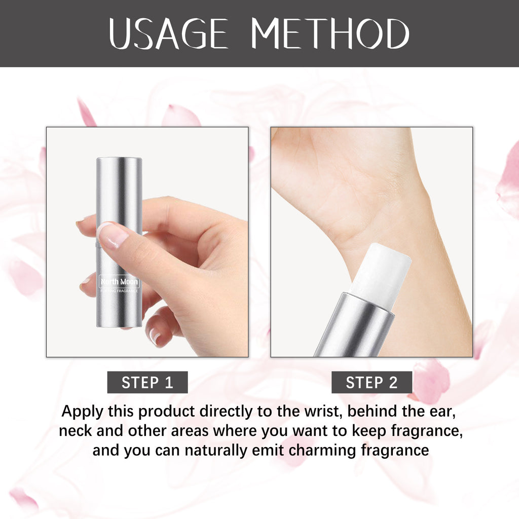 North Moon Flirting Fragrance, Natural Fresh Light Fragrance Refreshing Lasting Fragrance Ladies Niche Perfume Stick