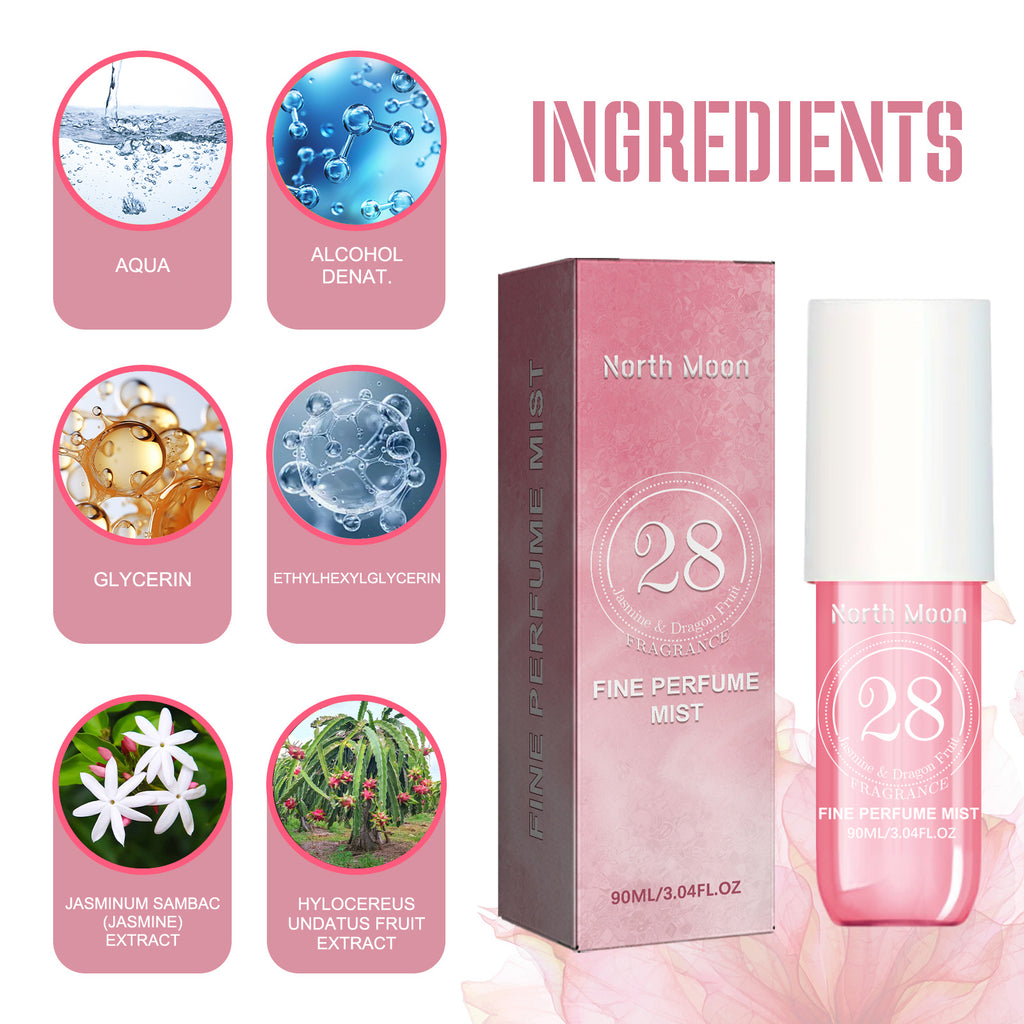 North Moon Perfume Spray Fresh Lasting Fragrance Non-Pungent Women's Date Perfume Spray