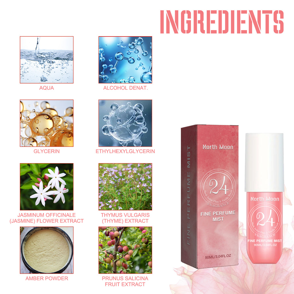 North Moon Perfume Spray Fresh Lasting Fragrance Non-Pungent Women's Date Perfume Spray
