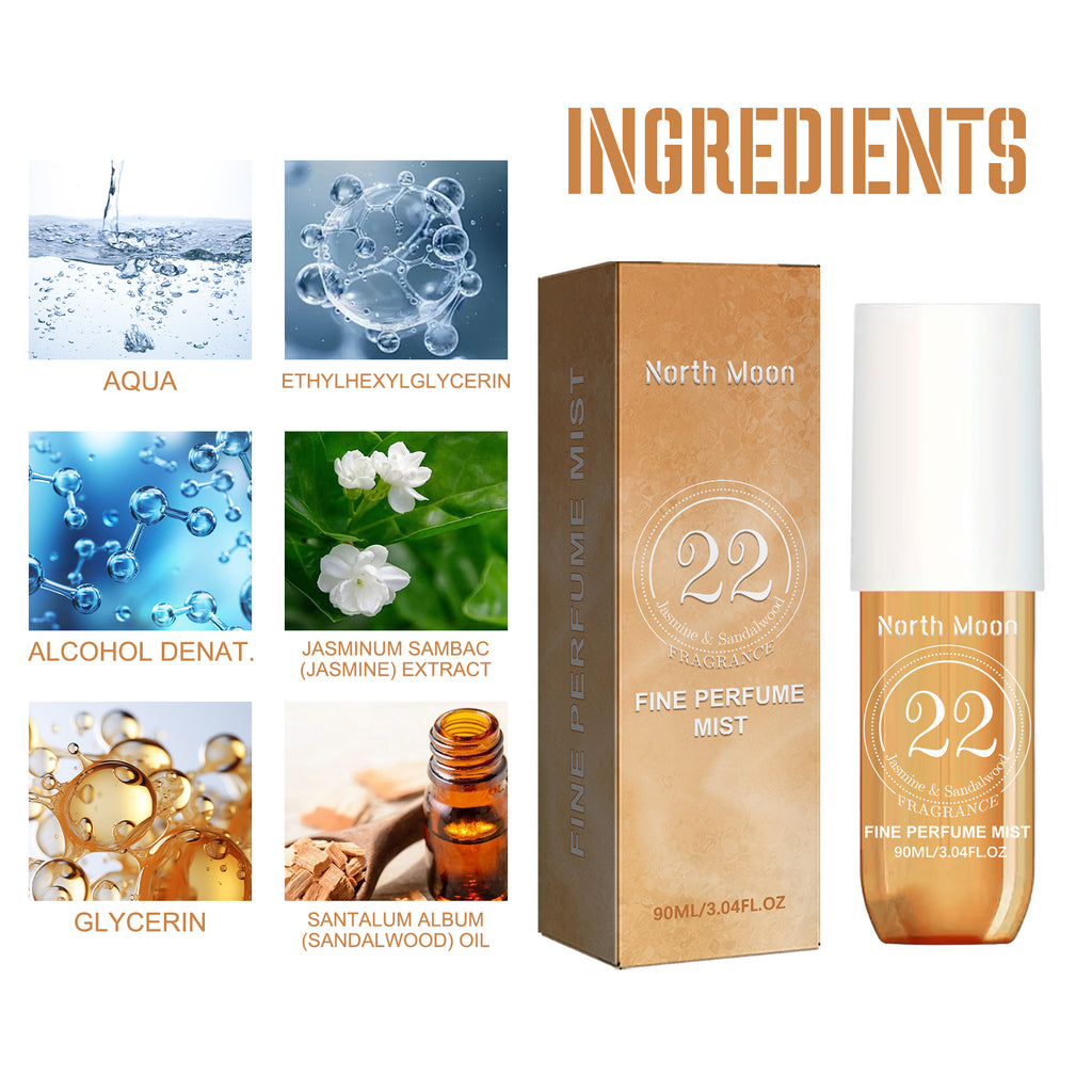 North Moon Perfume Spray Fresh Lasting Fragrance Non-Pungent Women's Date Perfume Spray
