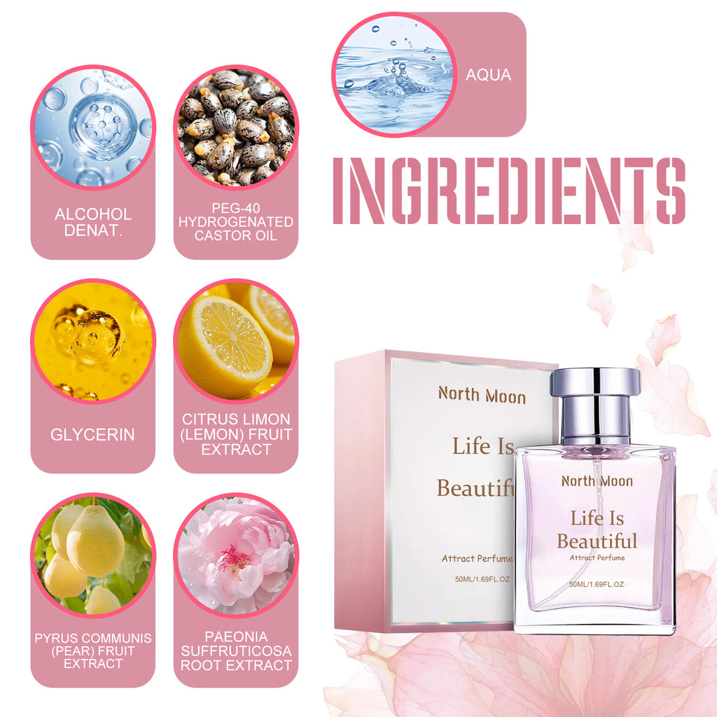 North Moon Charm Perfume Fresh Light Fragrance Lasting Fragrance Elegant Ladies Fragrance Dating Niche Perfume