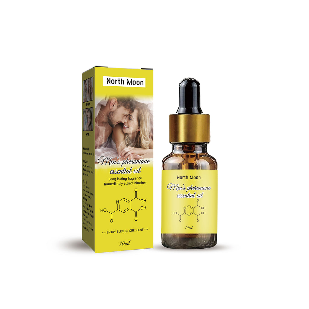 North Moon Pheromone Natural Body Essential Oil (Yellow) Is A Natural, Refreshing And Long-Lasting Fragrance For Both Men And Women