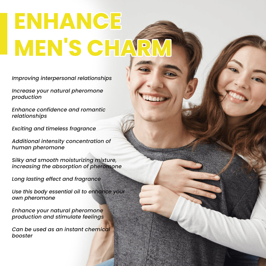 North Moon Pheromone Natural Body Essential Oil (Yellow) Is A Natural, Refreshing And Long-Lasting Fragrance For Both Men And Women