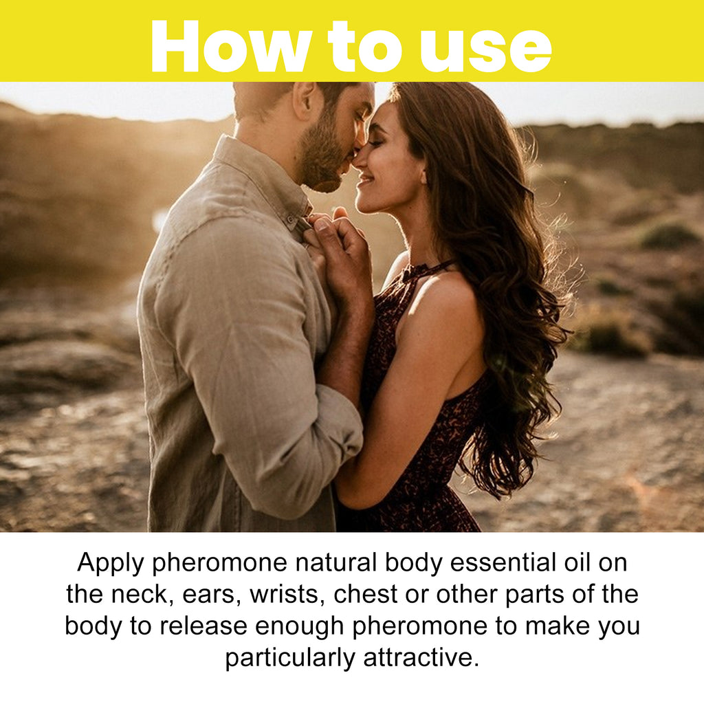 North Moon Pheromone Natural Body Essential Oil (Yellow) Is A Natural, Refreshing And Long-Lasting Fragrance For Both Men And Women