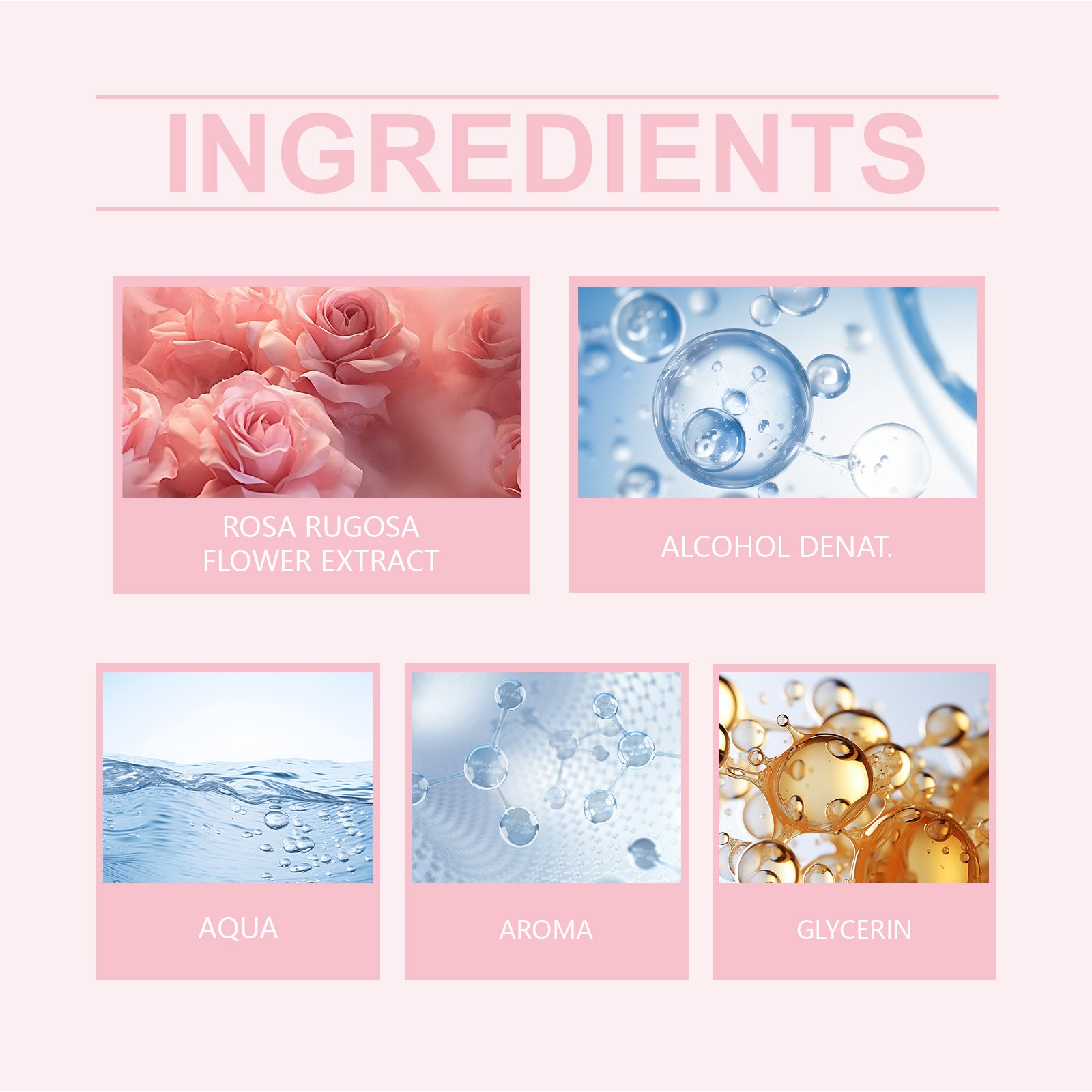 Roxelis Pink Rose Fragrance Essential Oil, Mild Natural Fresh Fragrance Fragrance Portable Women's Eau De Toilette