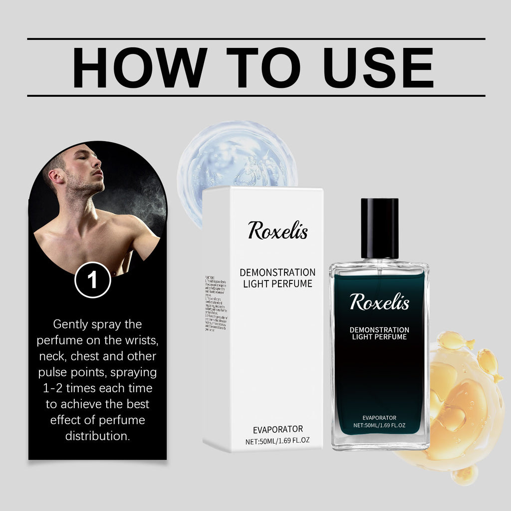 Roxelis Men's Cologne, Fragrance Behind The Ears And Wrist Lasting Fragrance Exudes Masculine Charm Fresh Eau De Toilette