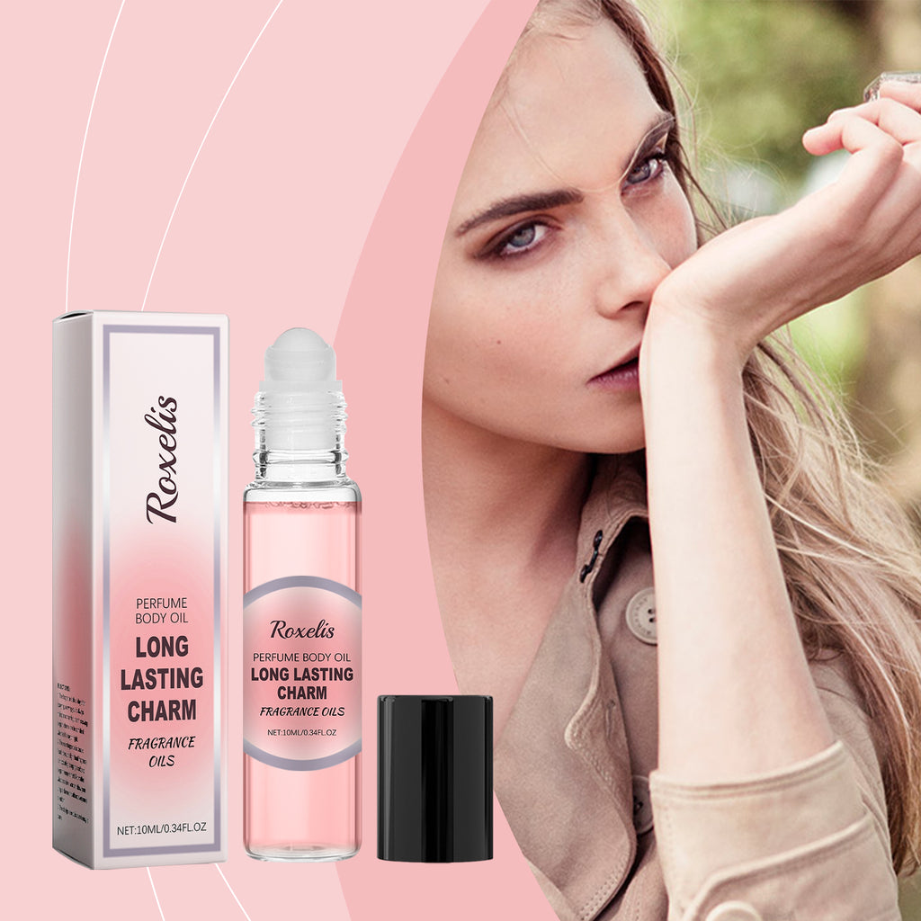 Roxelis Women's Roller Perfume Lasting Fragrance Portable Rose Light Everyday Fresh Exudes A Niche Appeal Perfume