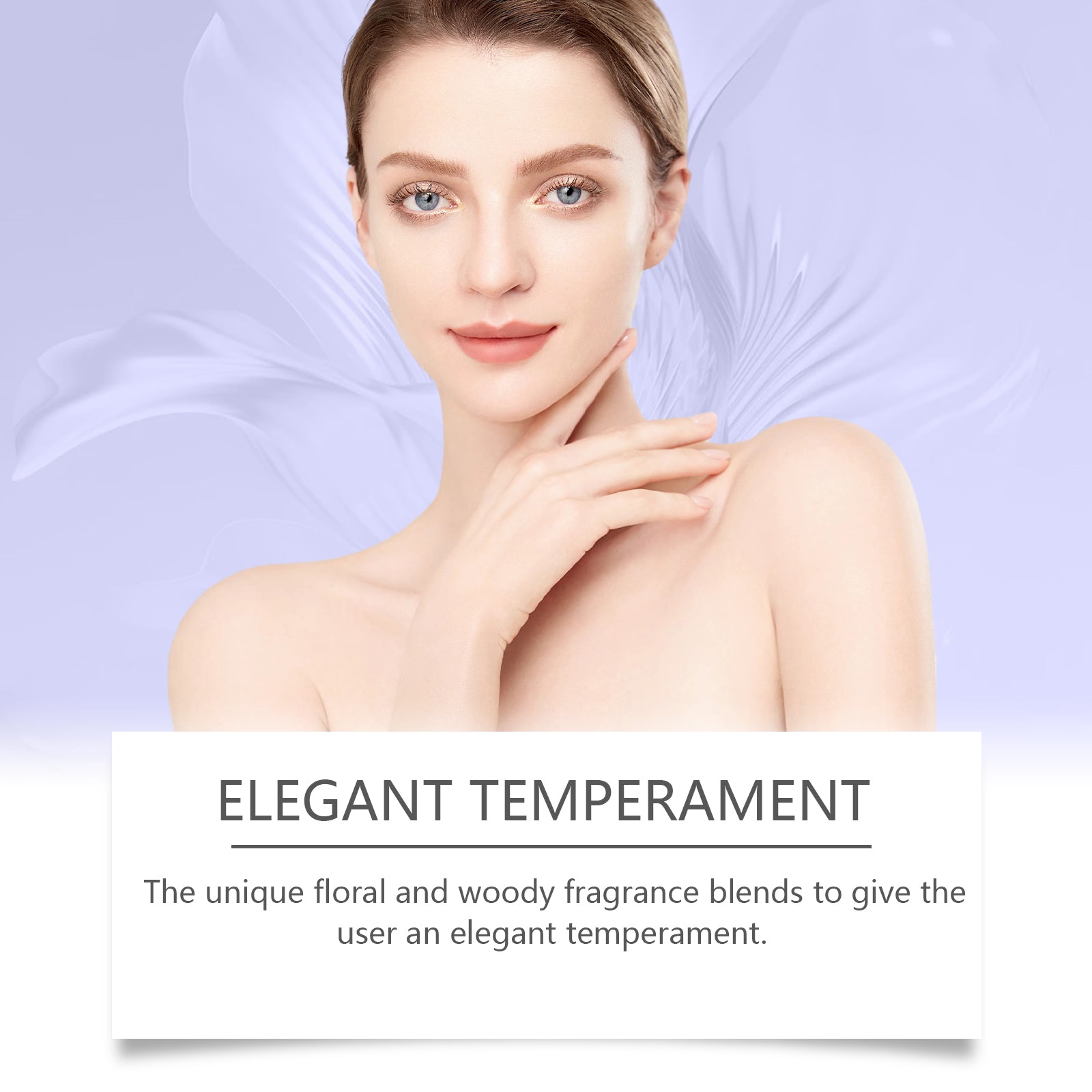 Roxelis Violet Perfume Exudes Charm Lasting Fragrance Portable Elegant Fresh Exudes Niche Body Perfume Spray