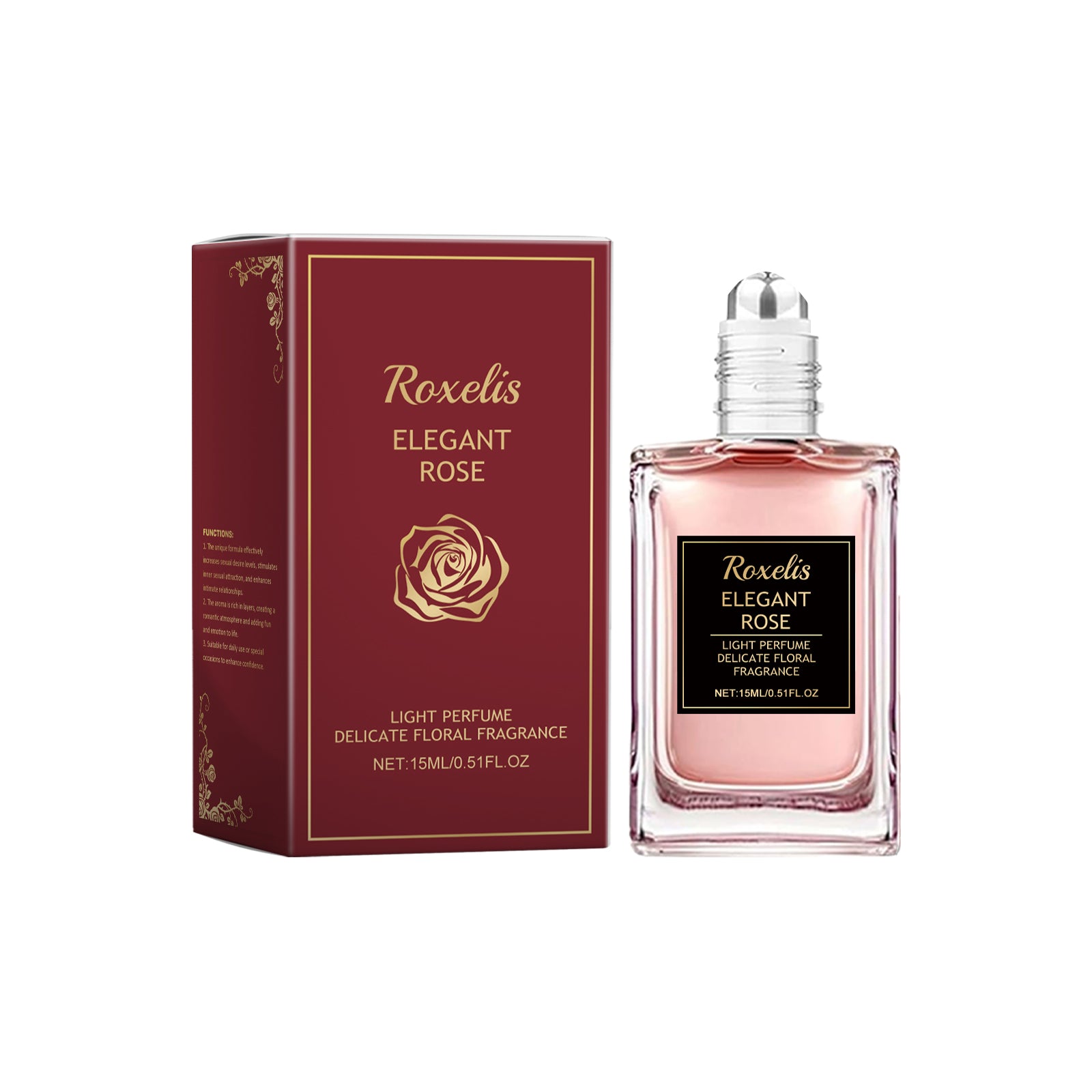 Roxelis Rose Essential Oil Fragrance Water Pheromone Dating Partner Fragrance Lasting Lasting Couple Atmosphere Charm Perfume
