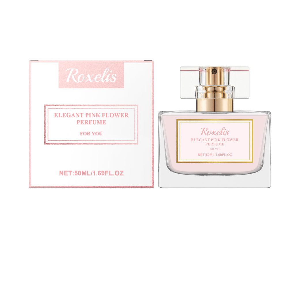Roxelis Delicate Powdery Floral Water, Pink Ladies Stay Fragrance Fresh And Gentle Exudes Fragrance Everyday Perfume Spray