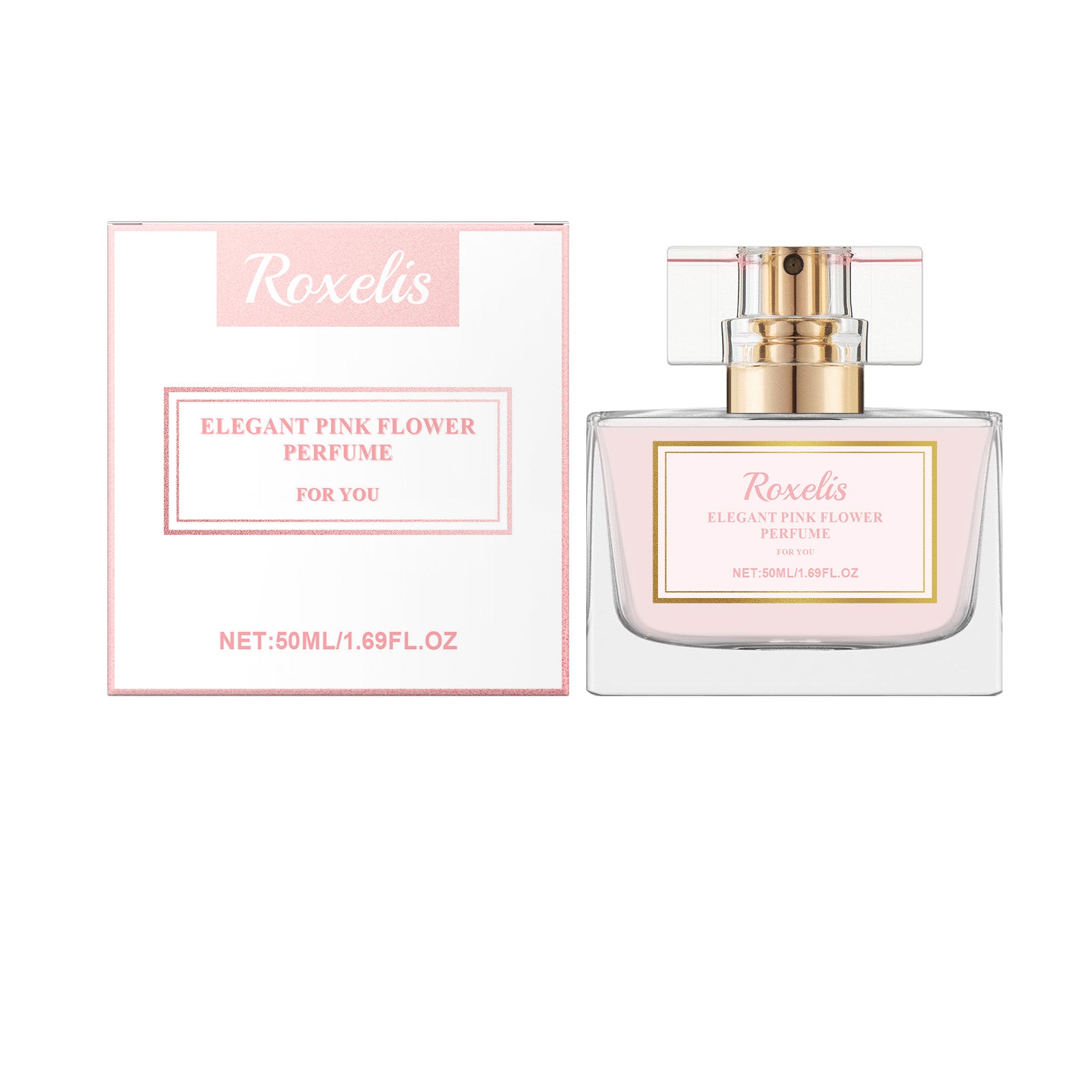 Roxelis Delicate Powdery Floral Water, Pink Ladies Stay Fragrance Fresh And Gentle Exudes Fragrance Everyday Perfume Spray