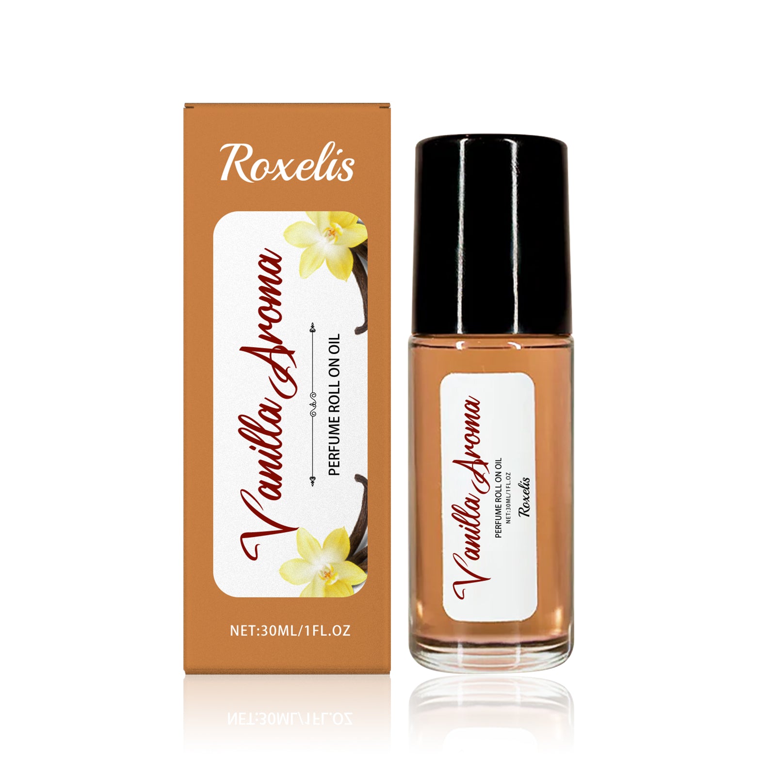 Roxelis Vanilla Orange Ball Perfume, Long Lasting Fragrance Light And Elegant Aromas Dating Charm Elegant Temperament Portable Perfume