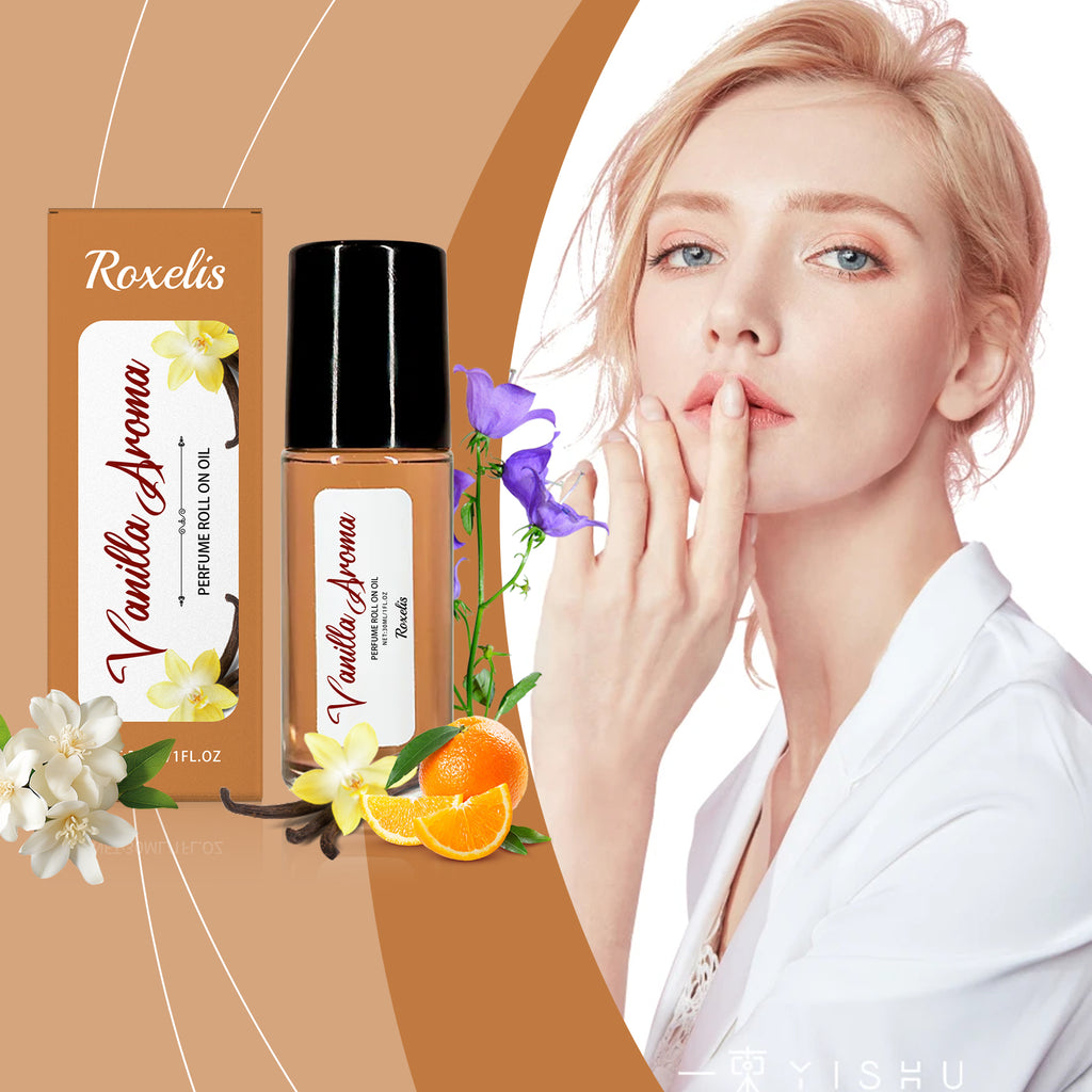 Roxelis Vanilla Orange Ball Perfume, Long Lasting Fragrance Light And Elegant Aromas Dating Charm Elegant Temperament Portable Perfume