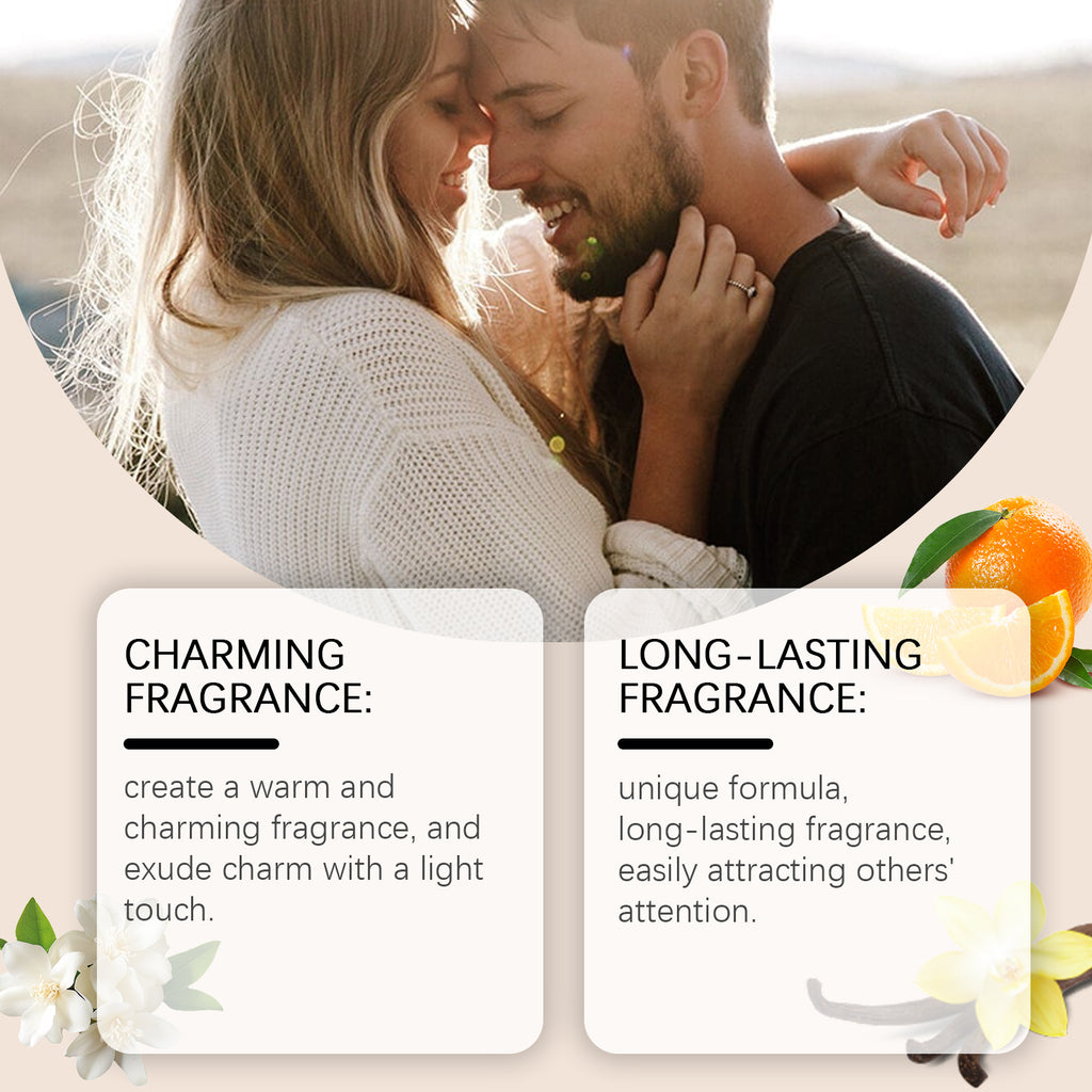 Roxelis Vanilla Orange Ball Perfume, Long Lasting Fragrance Light And Elegant Aromas Dating Charm Elegant Temperament Portable Perfume