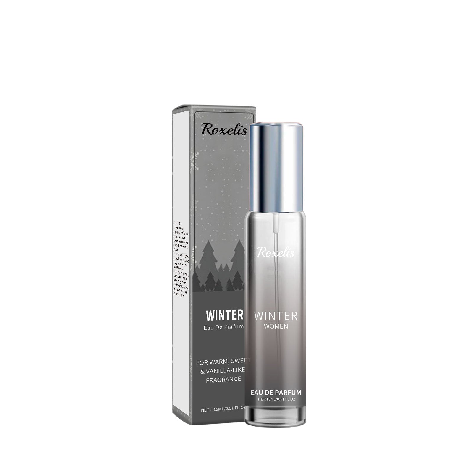 Roxelis Winter Perfume Warm Vanilla Natural Fresh Light Fragrance Portable Lasting Fragrance Exudes Charm Perfume
