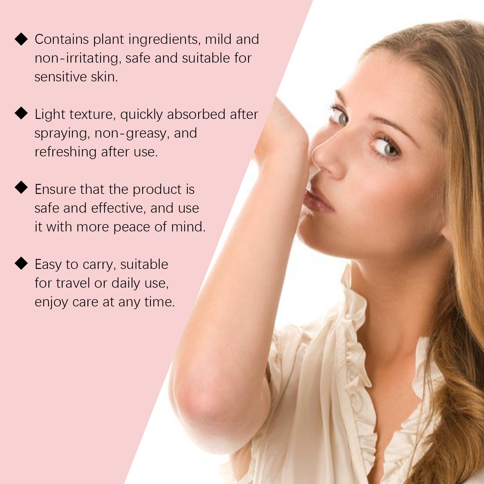 Roxelis Women's Hair Flower Fragrance Perfume Spray Nourishing Hair Deep Hydrating Fresh Floral Fragrance Hair Perfume Spray