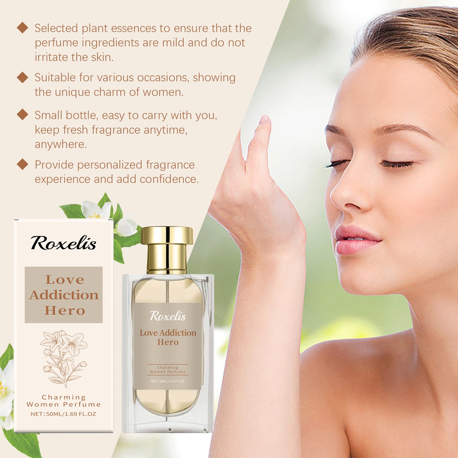 Roxelis Bellflower Perfume For Women Mild Lasting Fragrance Bellflower Fragrance Fresh And Elegant Charm Dating Perfume