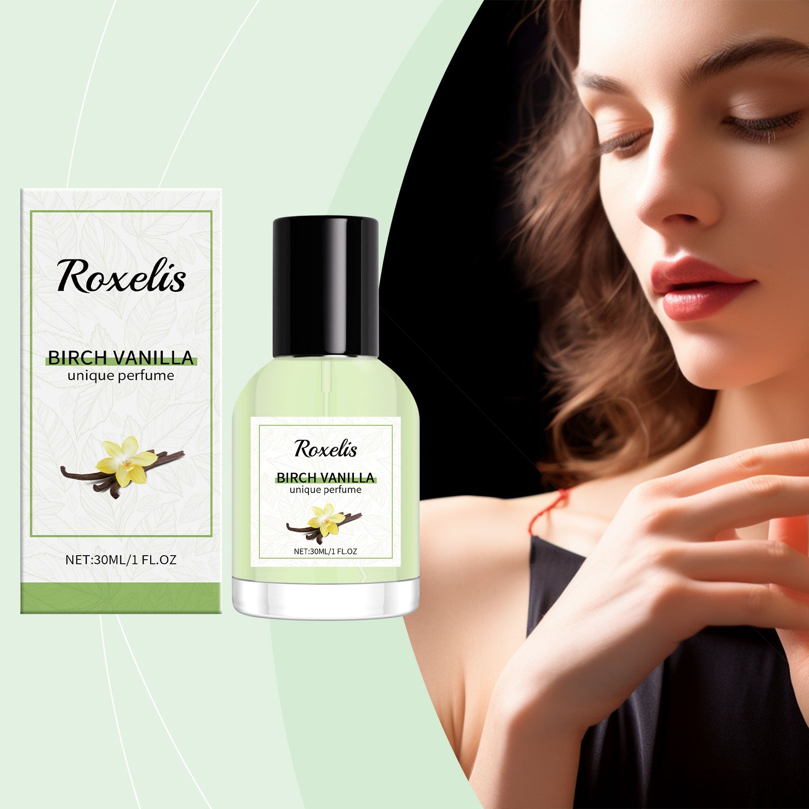 Roxelis Birch Vanilla Unique Fragrance Date Charm Perfume Birch Vanilla Light Fragrance Elegant Charming Portable Perfume