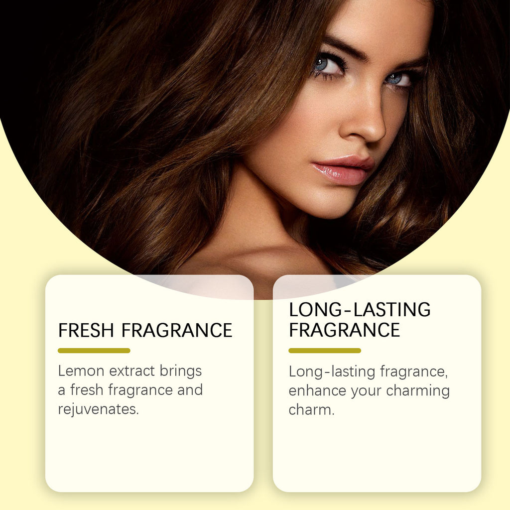 Roxelis Lemon Summer Charming Perfume Summer Fresh Non-Sticky Natural Light Fragrance Exudes Personality Charm Perfume
