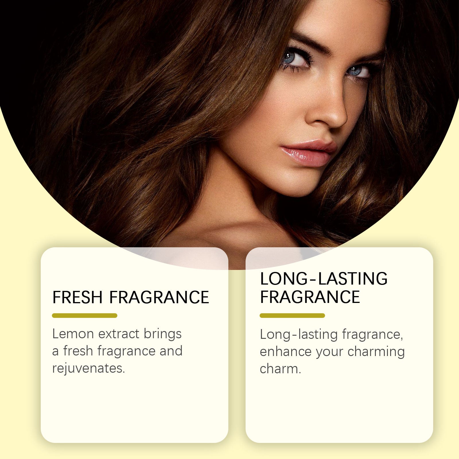 Roxelis Lemon Summer Charming Perfume Summer Fresh Non-Sticky Natural Light Fragrance Exudes Personality Charm Perfume