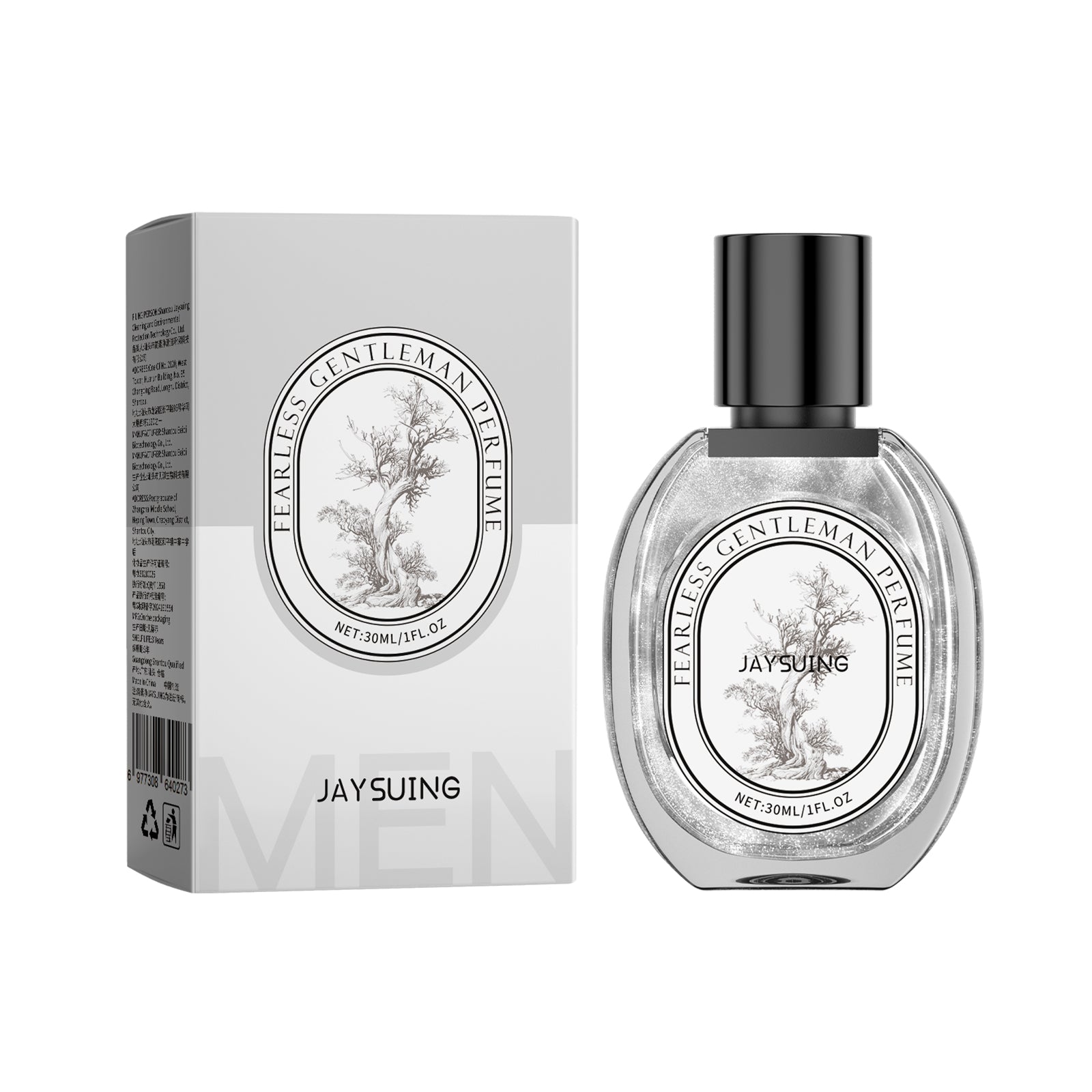Jaysuing Fearless Gentleman Perfume, Classic High-Grade Light Fragrance Wood Men Dating Lasting Fragrance Small Fresh