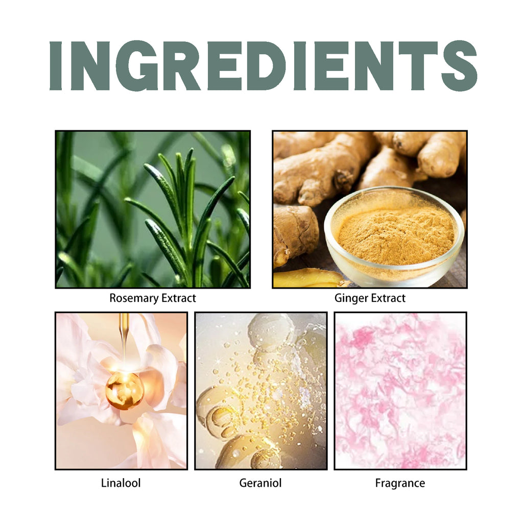 EELHOE Rosemary Ginger Scent Experience Perfume, Natural Fragrance Behind The Ear And Wrist For Women