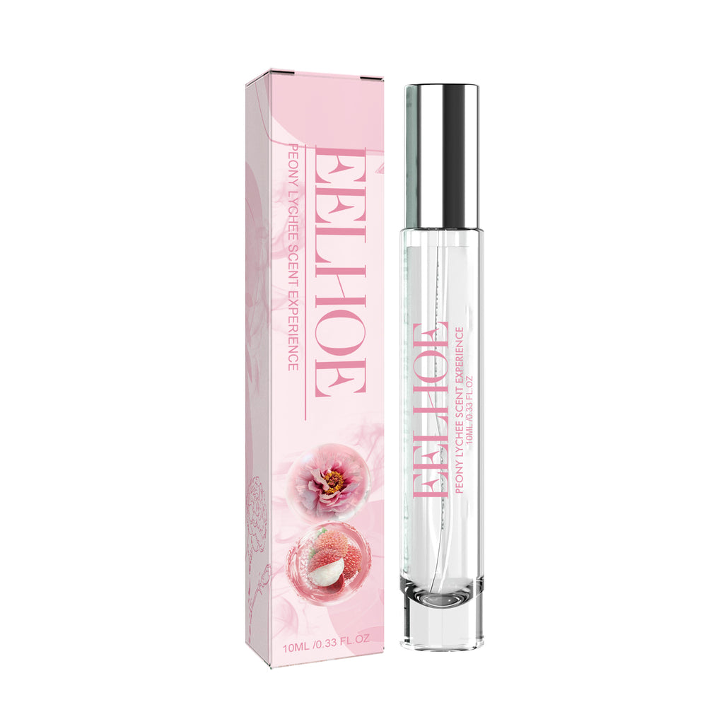 EELHOE Peony Lychee Scent Experience Perfume, Natural Fresh Lasting Fragrance Atmosphere Portable Niche Perfume