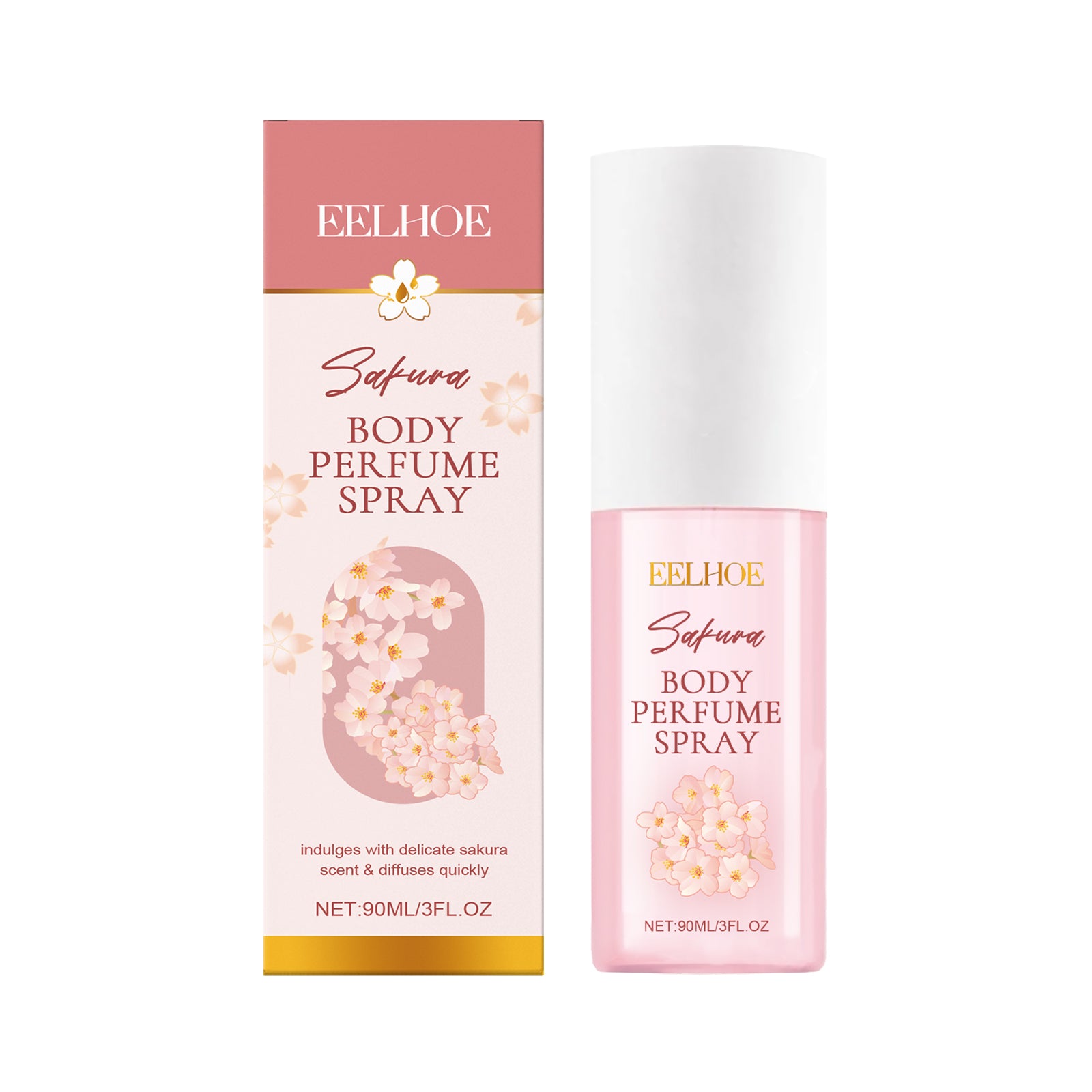 EELHOE Cherry Blossom Body Perfume Spray Keeps Fragrance Fresh And Gentle Moisturizing Skin Moisturizing Spray