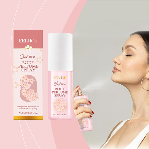 EELHOE Cherry Blossom Body Perfume Spray Keeps Fragrance Fresh And Gentle Moisturizing Skin Moisturizing Spray