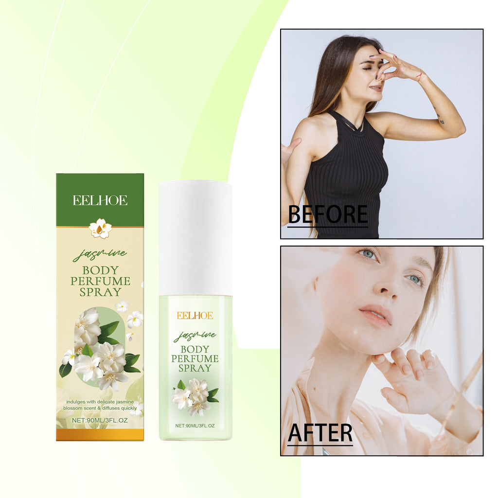 EELHOE  Jasmine Body Perfume Spray, Refreshes And Moisturizes Skin Lightly With A Fragrant Jasmine Fragrance