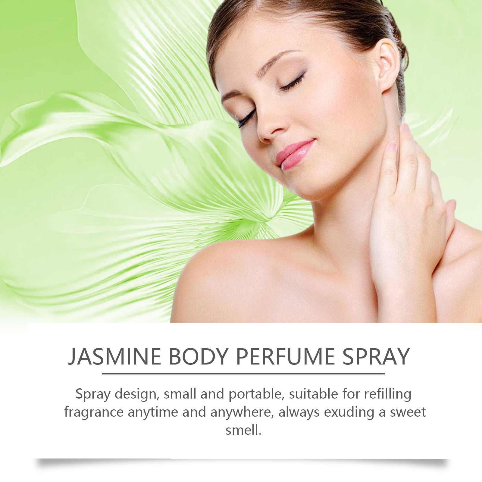 EELHOE  Jasmine Body Perfume Spray, Refreshes And Moisturizes Skin Lightly With A Fragrant Jasmine Fragrance