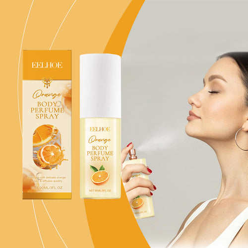 EELHOE Orange Body Perfume Spray Light Fresh fragrance Keep fragrance portable fruit fragrance spray