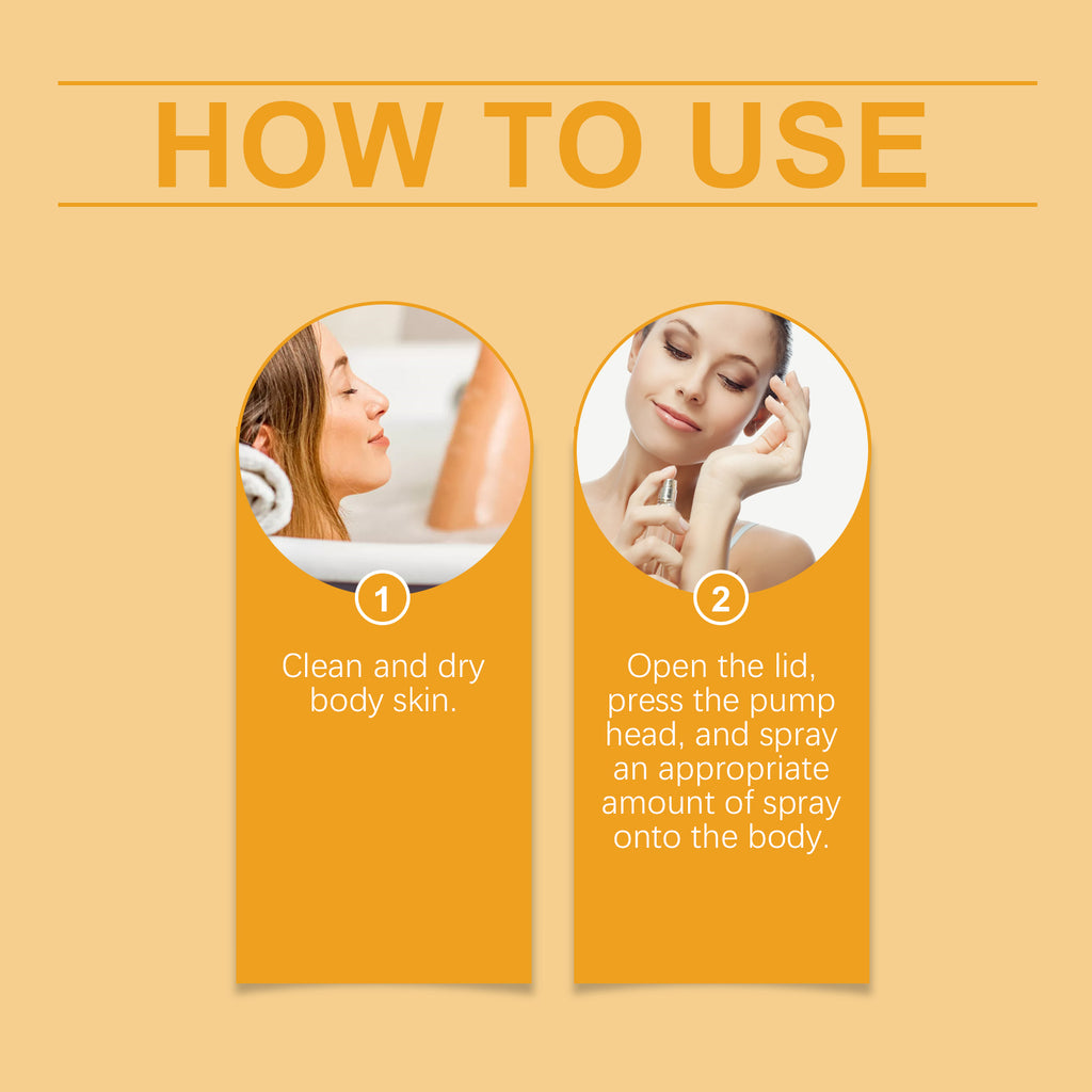 EELHOE Orange Body Perfume Spray Light Fresh fragrance Keep fragrance portable fruit fragrance spray
