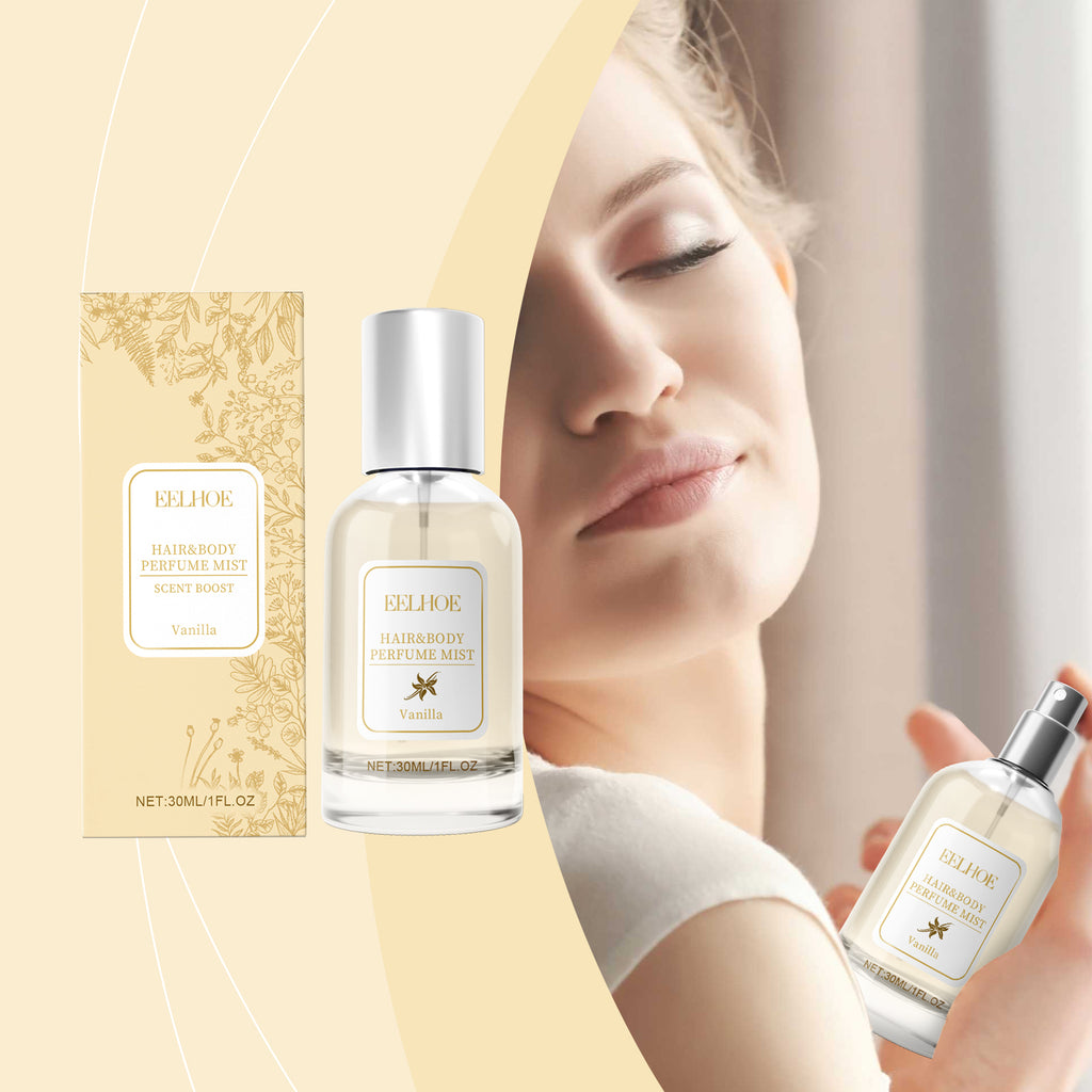 EELHOE Vanilla Body Hair Perfume Spray Long-Lasting Light Fragrance Fresh Floral Fragrance Ladies Niche Perfume Spray