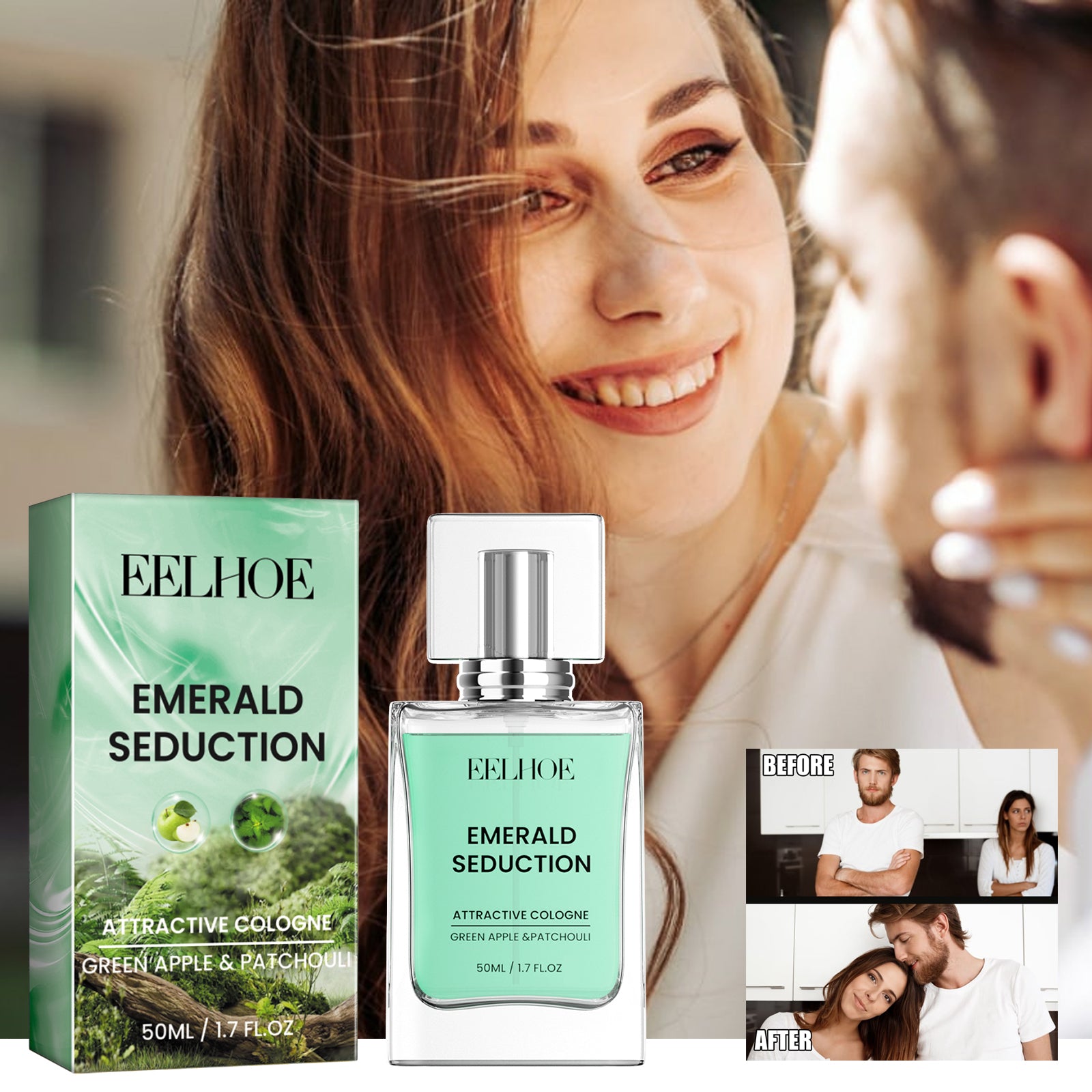 EELHOE Emerald Seduction, Lasting Fragrance Couples Date Fragrance Natural And Fresh To Take With You