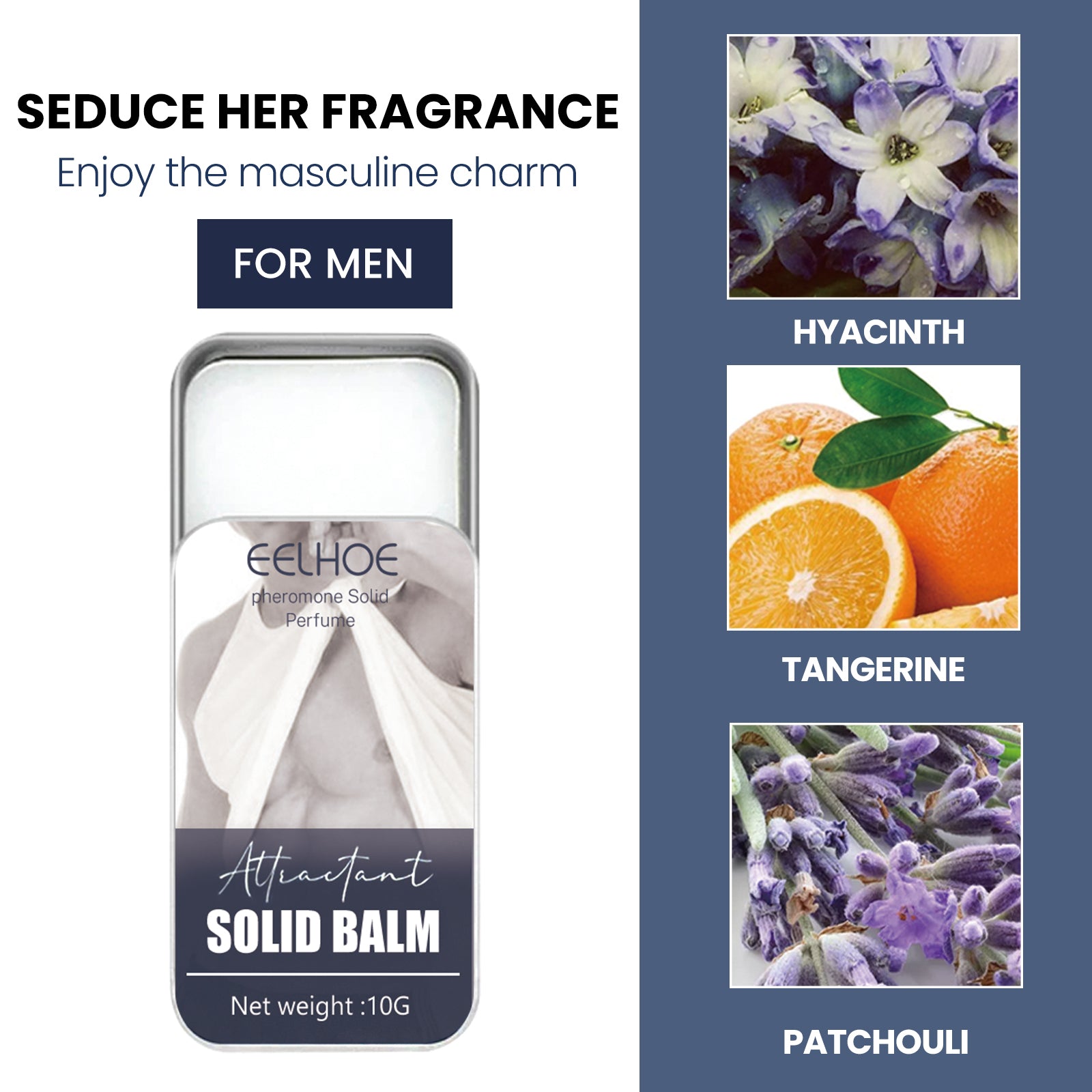 EELHOE Solid Perfumed Body Skin Lasting Fragrance Fresh Air Light Fragrance Portable Balm