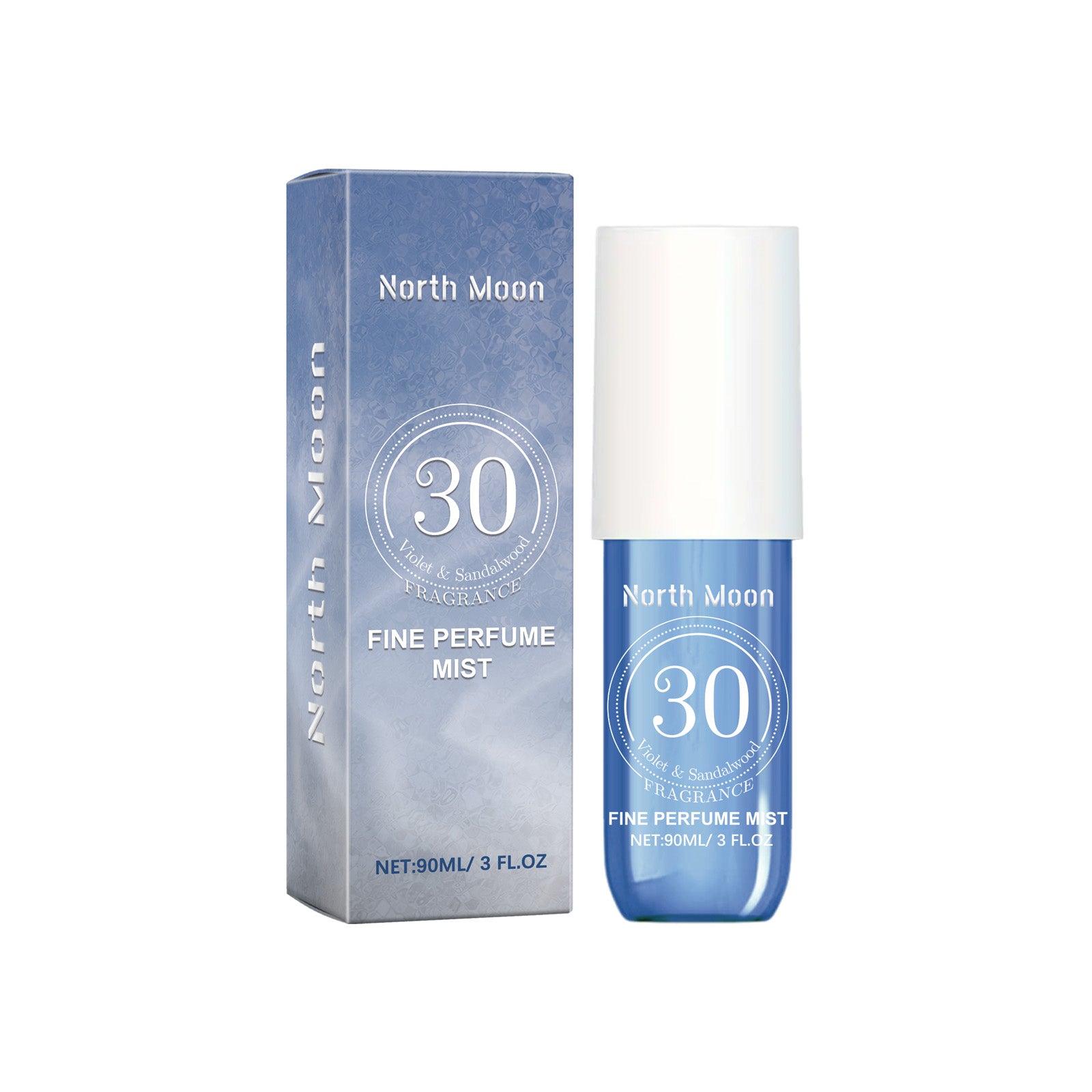 North Moon Violet Perfume Spray, Fresh Light Fragrance Behind Ears And Wrist Lasting Charm Perfume