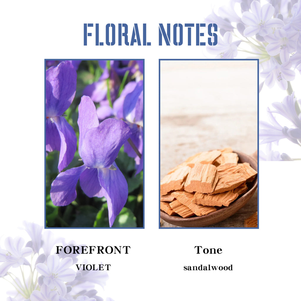 North Moon Violet Perfume Spray, Fresh Light Fragrance Behind Ears And Wrist Lasting Charm Perfume