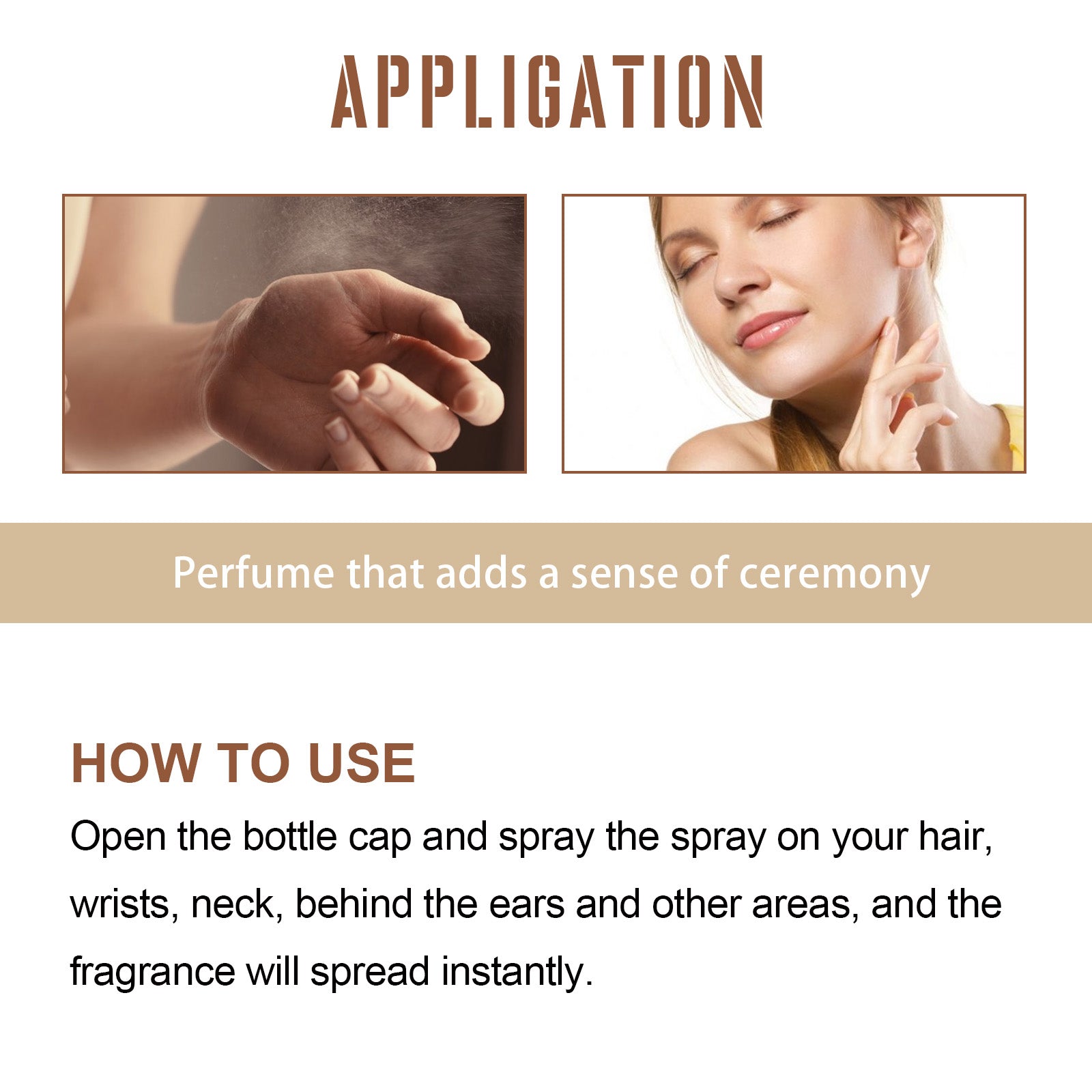 North Moon Perfume Spray Fresh Lasting Fragrance Non-Pungent Women's Date Perfume Spray