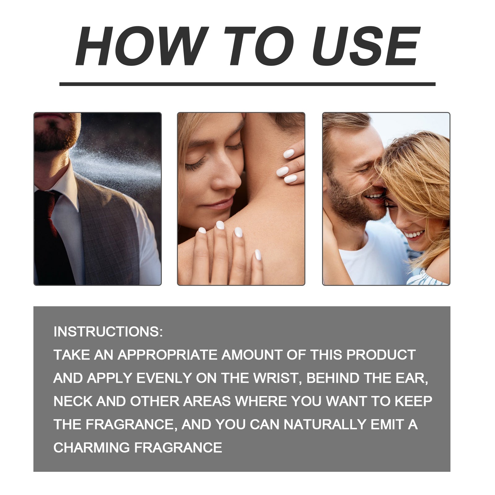 North Moon Opposite Sex Attraction Perfume, Natural Fresh Lasting Fragrance Release Charm Couple Dating Atmosphere Perfume