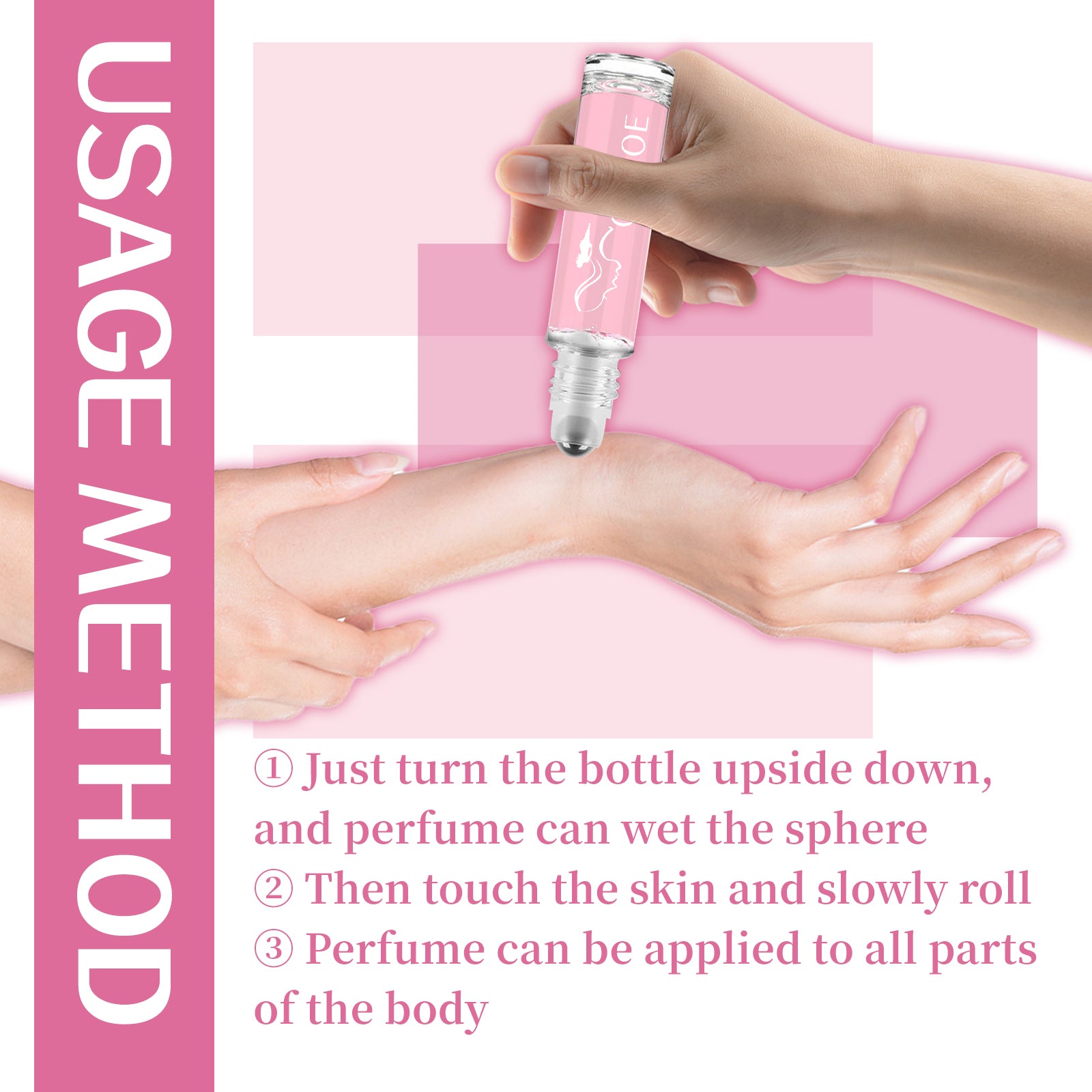 OUHOE Roll-On Perfume Is Gentle, Non-Pungent, Long-Lasting, Refreshing And Portable. The Fragrance Is Light And Elegant For A Date